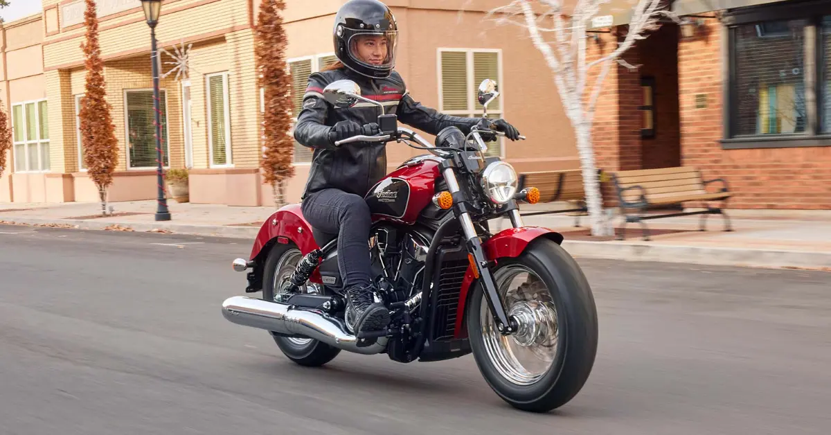 2025 Indian Scout riding