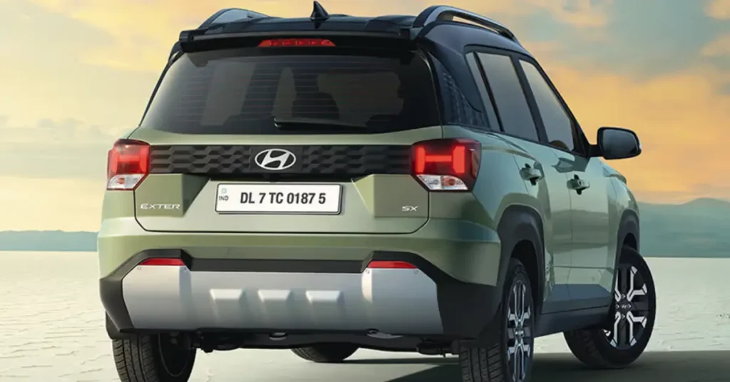Hyundai Exter Pro Pack Back View
